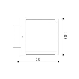 ARMATÜR JUPITER LG990 BAHÇE SET ÜSTÜ ANTRASİT 12W 3000K SARI IŞIK