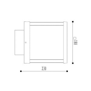 ARMATÜR JUPITER LG990 BAHÇE SET ÜSTÜ ANTRASİT 12W 3000K SARI IŞIK