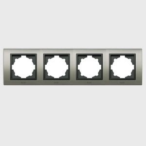 ÇERÇEVE ZENA-PLATİN INOX-FÜME DÖRTLÜ ELBİ
