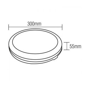 ARMATÜR HOROZ SCARLETT-30 3CCT TAVAN IP65 BEYAZ 30W ÜÇ RENK 6400K-4200K-3000K