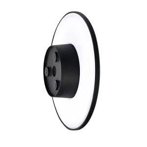 ARMATÜR HOROZ VOLCANO 3CCT YUVARLAK APLİK IP65 SİYAH 12W ÜÇ RENK 6500-4000-2700K