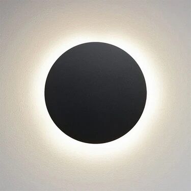 ARMATÜR HOROZ VOLCANO 3CCT YUVARLAK APLİK IP65 SİYAH 12W ÜÇ RENK 6500-4000-2700K