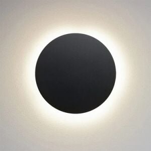 ARMATÜR HOROZ VOLCANO 3CCT YUVARLAK APLİK IP65 SİYAH 12W ÜÇ RENK 6500-4000-2700K