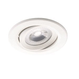 ARMATÜR JUPITER LS458 LED DOWNLIGHT 5W BEYAZ GÖVDE 3000K SARI IŞIK (75-90)