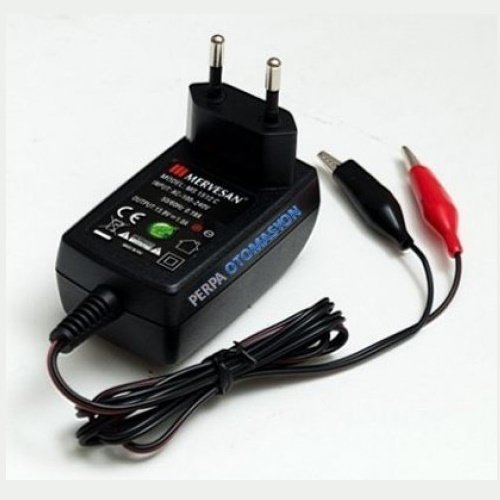 Adaptör Mervesan Akü Şarj Aleti Mt-6/12-C 6,9V/14,2V 1A 15W