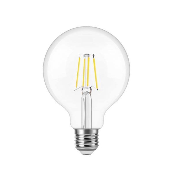AMPUL LED K2 GLOP TİPİ ŞEFFAF G95 E27 7W 2700K SARI KES506