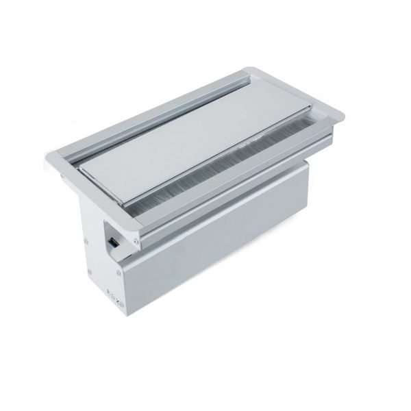 PRİZ BÜROTİK ALÜMİNYUM GÖMÜLÜ TİP ÇİFT TARAFLI BOŞ 10 MODÜL 305-62