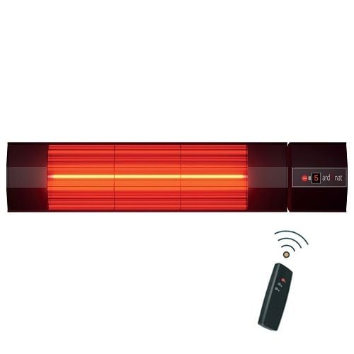 SOBA ARDONAT BLACK HALOGEN ISITICI KUMANDALI TEKLİ 2000W 58X13X9CM