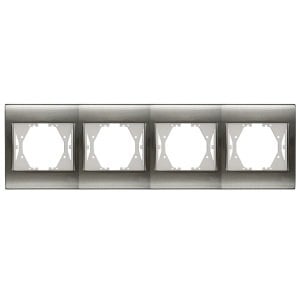 Çerçeve Thea Inox+Füme 4'Lü Yatay Viko