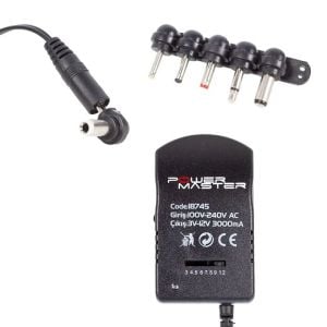 Adaptör Powermaster Priz Modeli 3-12V 3A Kademeli Çok Uçlu Elektronik 18745