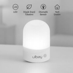 ARMATÜR GECE FİŞLİ LED OVAL OPAK FOTOSEL SENSÖRLÜ ULBAY GC-05