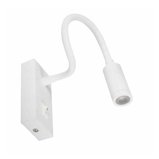 ARMATÜR LED YATAK BAŞI OKUMA APLİĞİ BEYAZ GÖVDE 3W 3200K SARI IŞIK