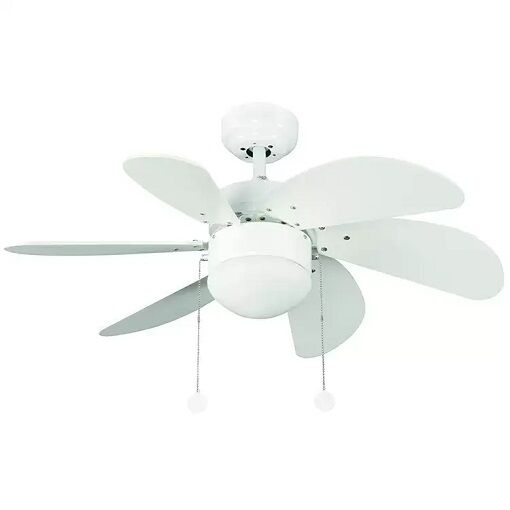 Vantilatör Vanti Tavan Tipi Avizeli Kcf281 30 Inch Beyaz Ahşap