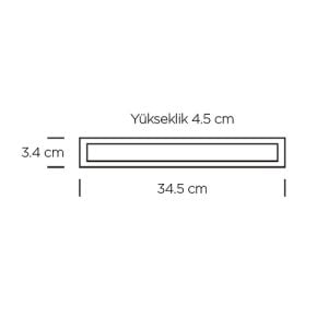 ARMATÜR LINEER LED RAY SPOT OPAK 20W SİYAH GÖVDE 4000K ILIK BEYAZ ZMR-236/S.40