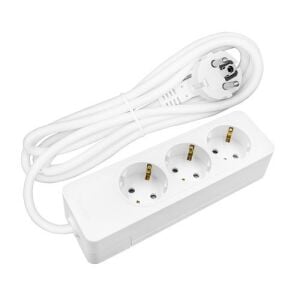 Seldur 3'lü Grup Priz 1 mt Kablolu