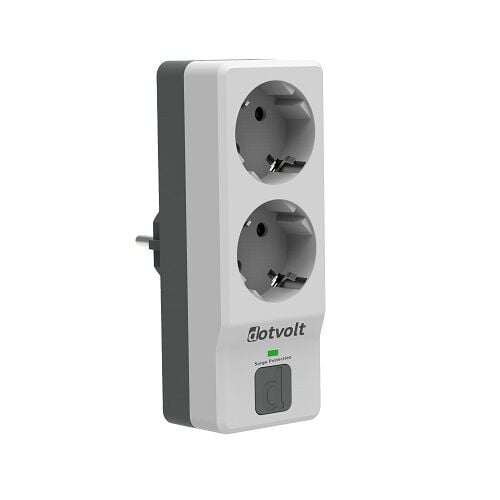 PRİZ DOTVOLT AKIM KORUMALI FİŞLİ İKİLİ ANAHTARLI 1050 JOULE